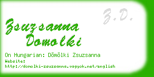 zsuzsanna domolki business card